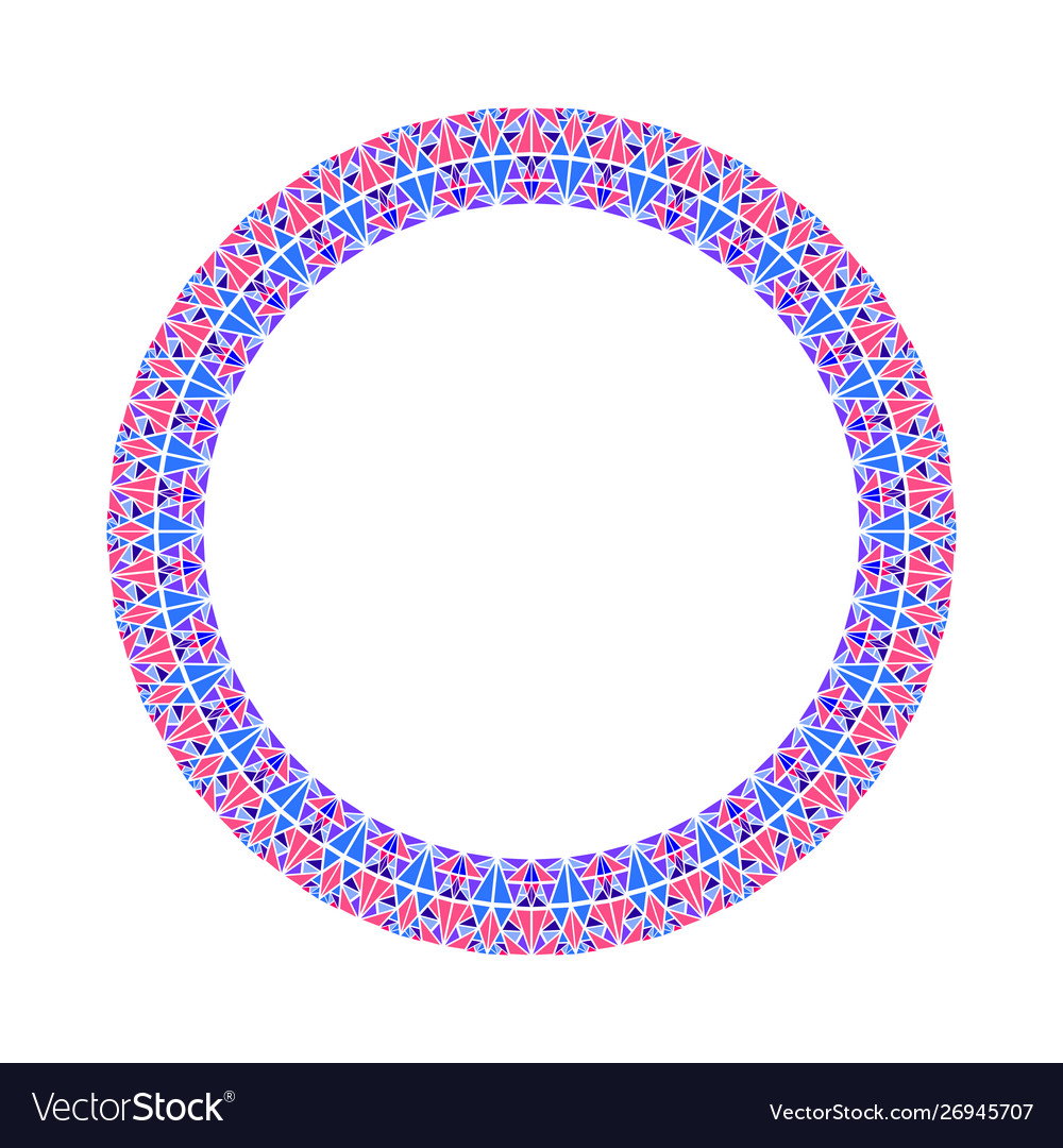 Geometrical colorful abstract triangular mosaic