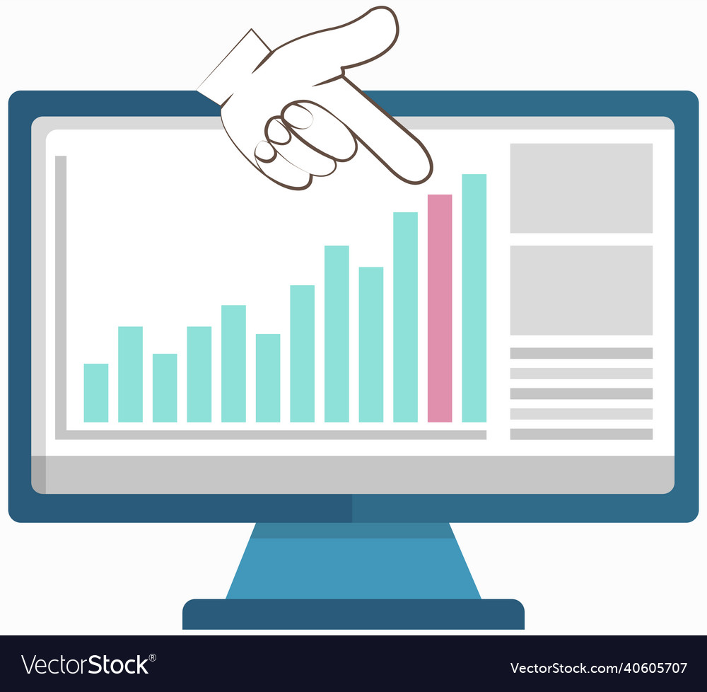 Hand Pointing to Data Analysis Software