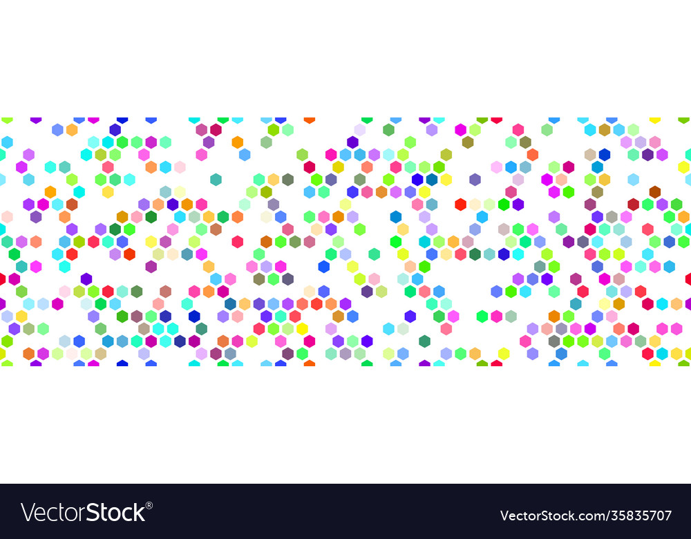 Hexagon random seamless pattern