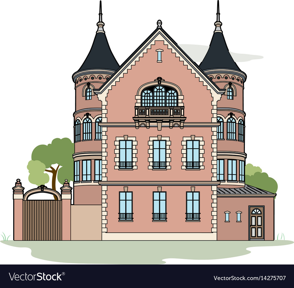 Mansion Royalty Free Vector Image Vectorstock