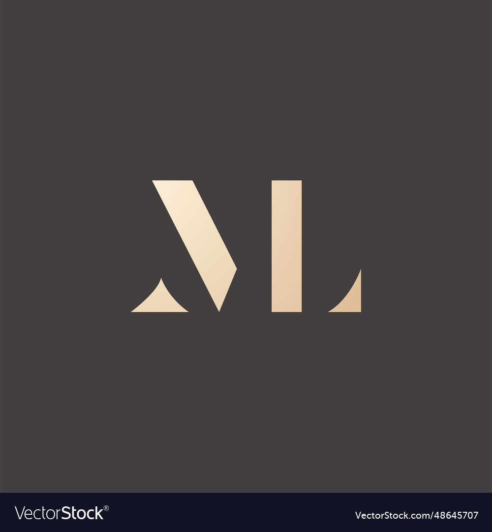 Ml logo design image