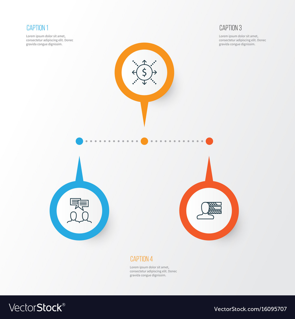 Project icons set collection of personal skills