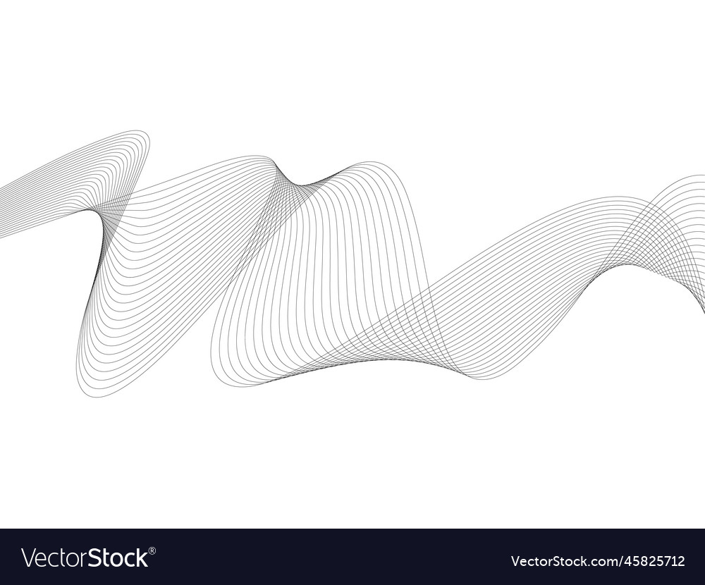 Abstract wave element for design digital