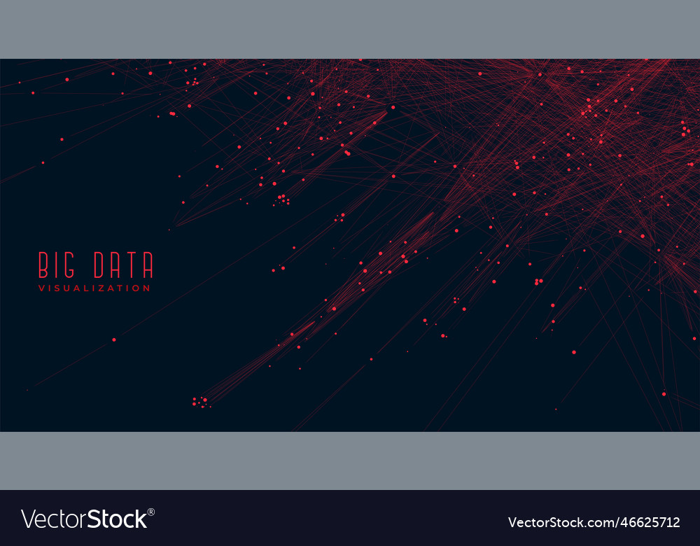 Big data visualization concept background vector image Big data visualization concept background