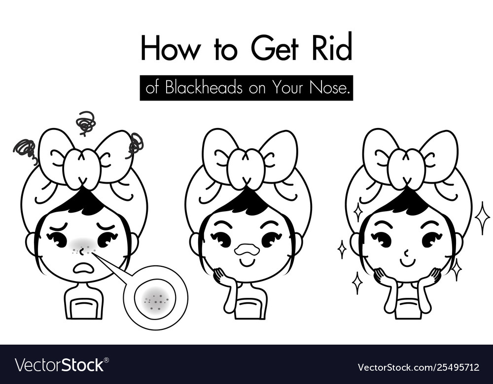 Blackhead Nose Icon Royalty Free Vector Image Vectorstock