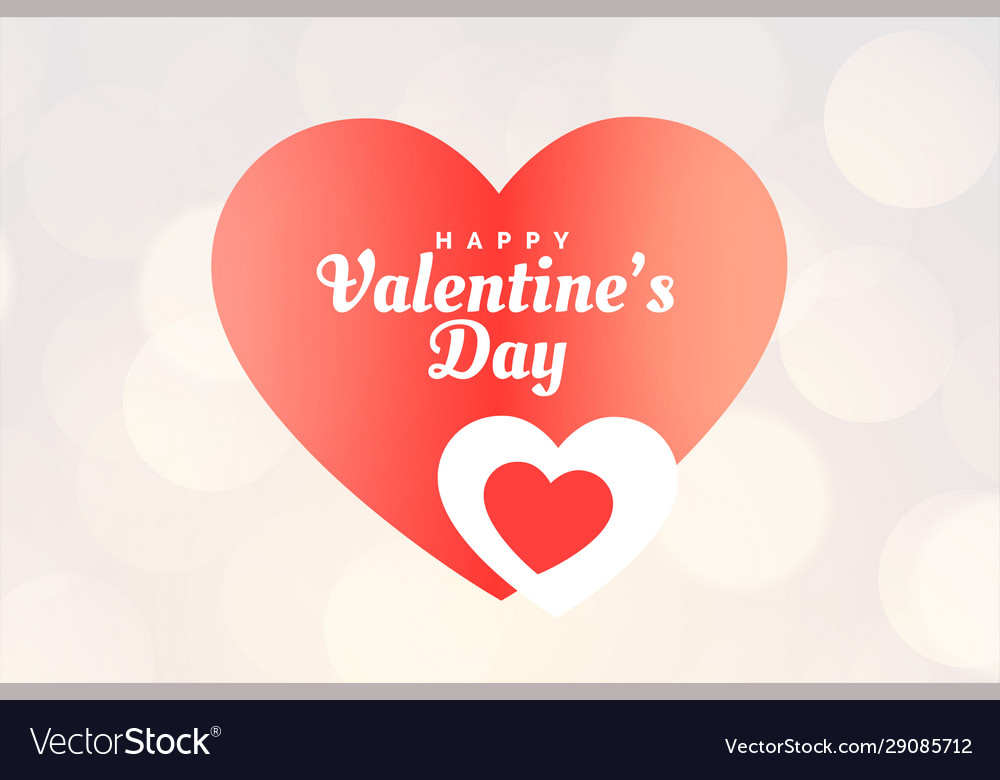 Creative happy valentines day hearts greeting Vector Image