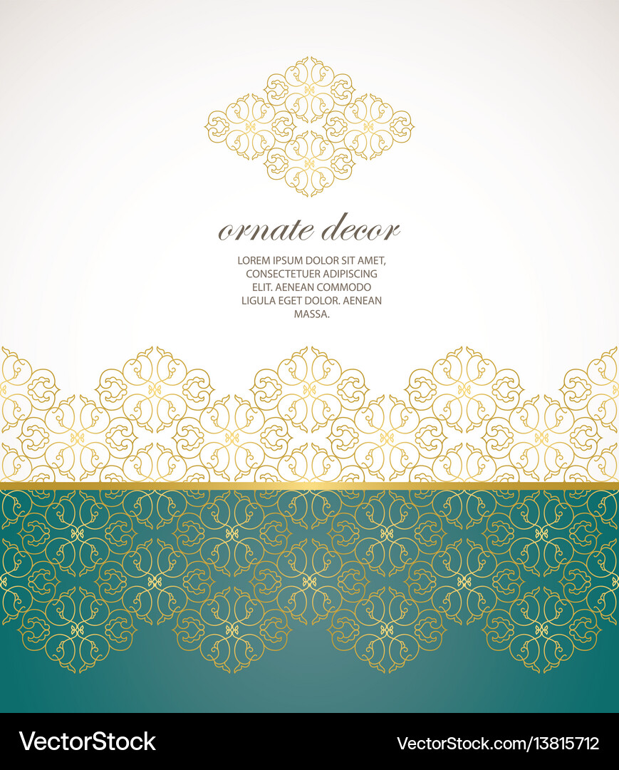 Decorative frame elegant element for Royalty Free Vector