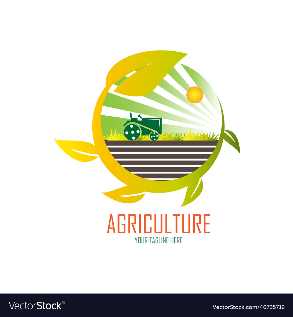 Green agriculture logo