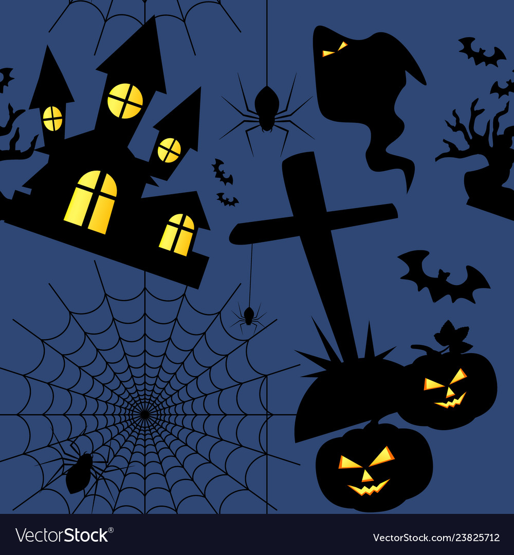 Halloween seamless pattern