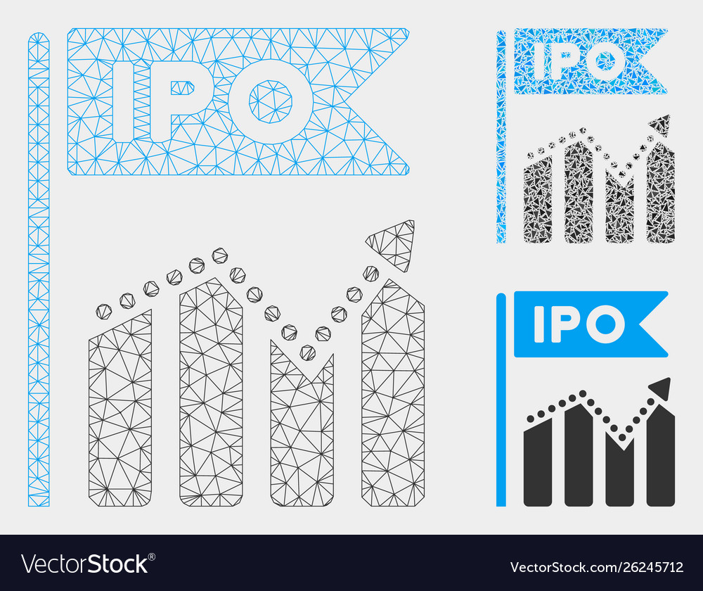 Ipo chart mesh carcass model and triangle vector image Ipo chart mesh carcass model and triangle