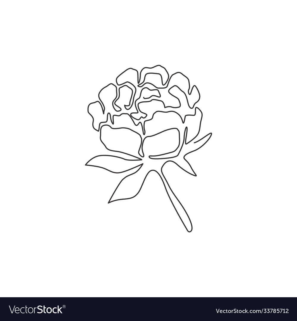 One continuous line drawing beauty fresh