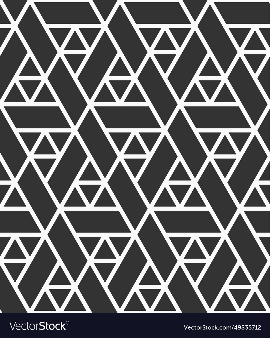 Triangles geometric shapes flat pattern vector image Triangles geometric shapes flat pattern