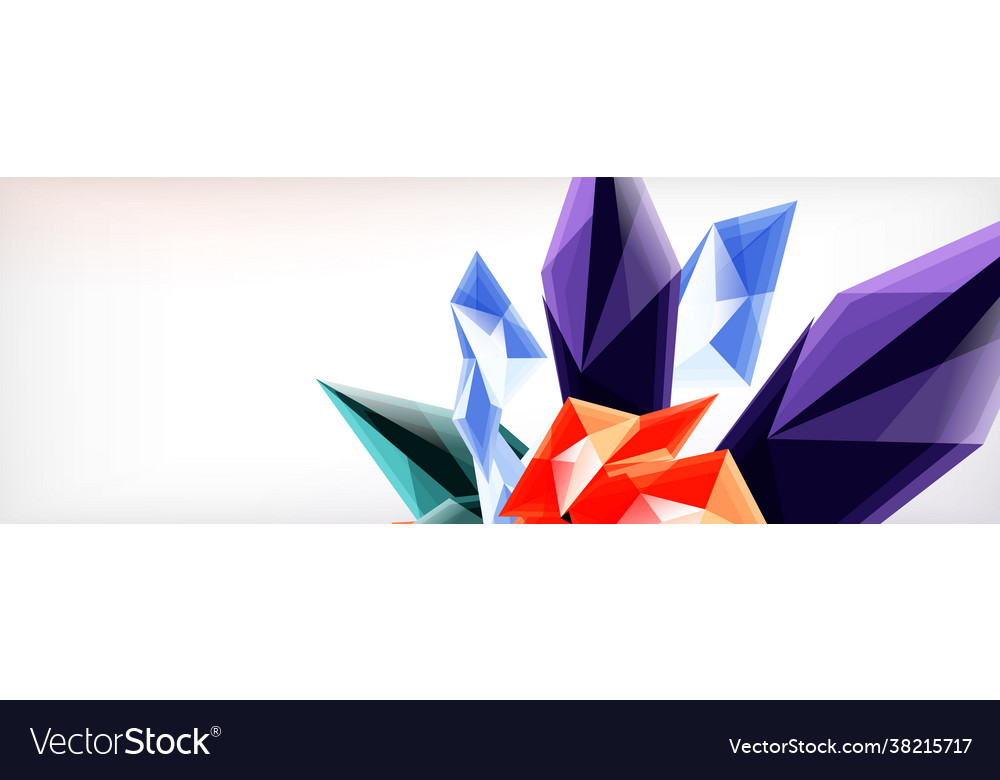 3d triangles and pyramids abstract vector image 3d triangles and pyramids abstract