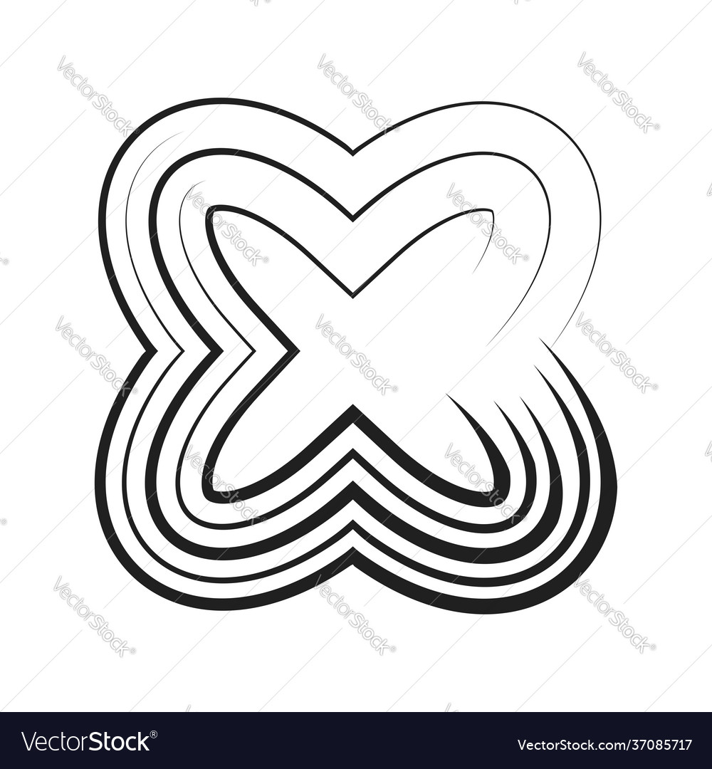 Abstract clip-art motif element