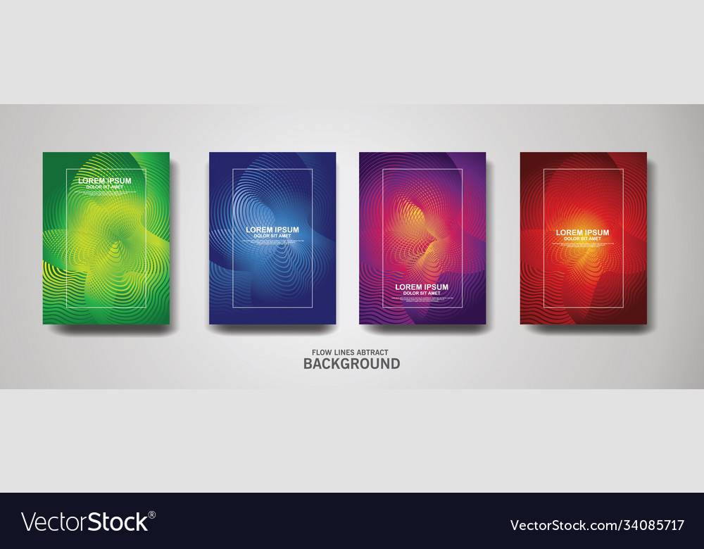 Abstract flow lines pattern background vector image Abstract flow lines pattern background