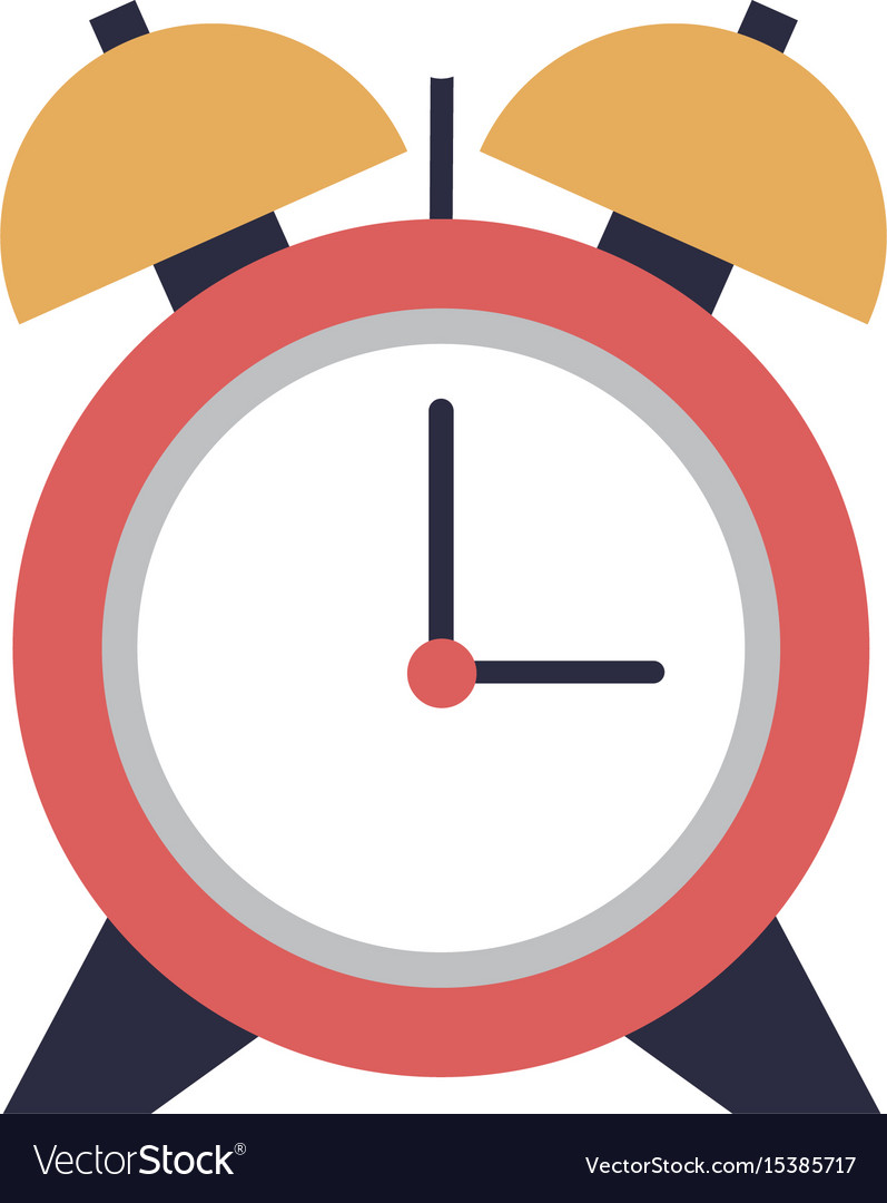 Alarm clock school time hour image Royalty Free Vector Image