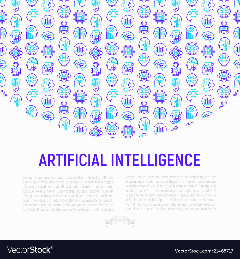 Artificial intelligence concept vector image Artificial intelligence concept
