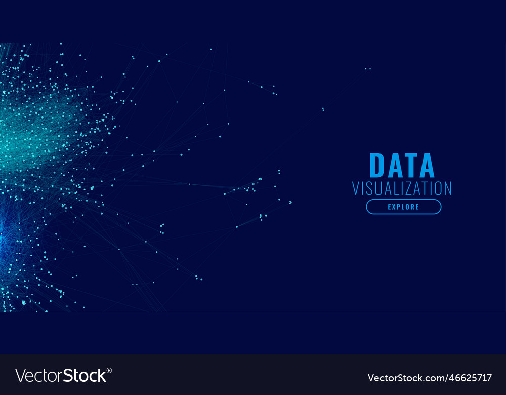 Big data visualization mesh diagram concept