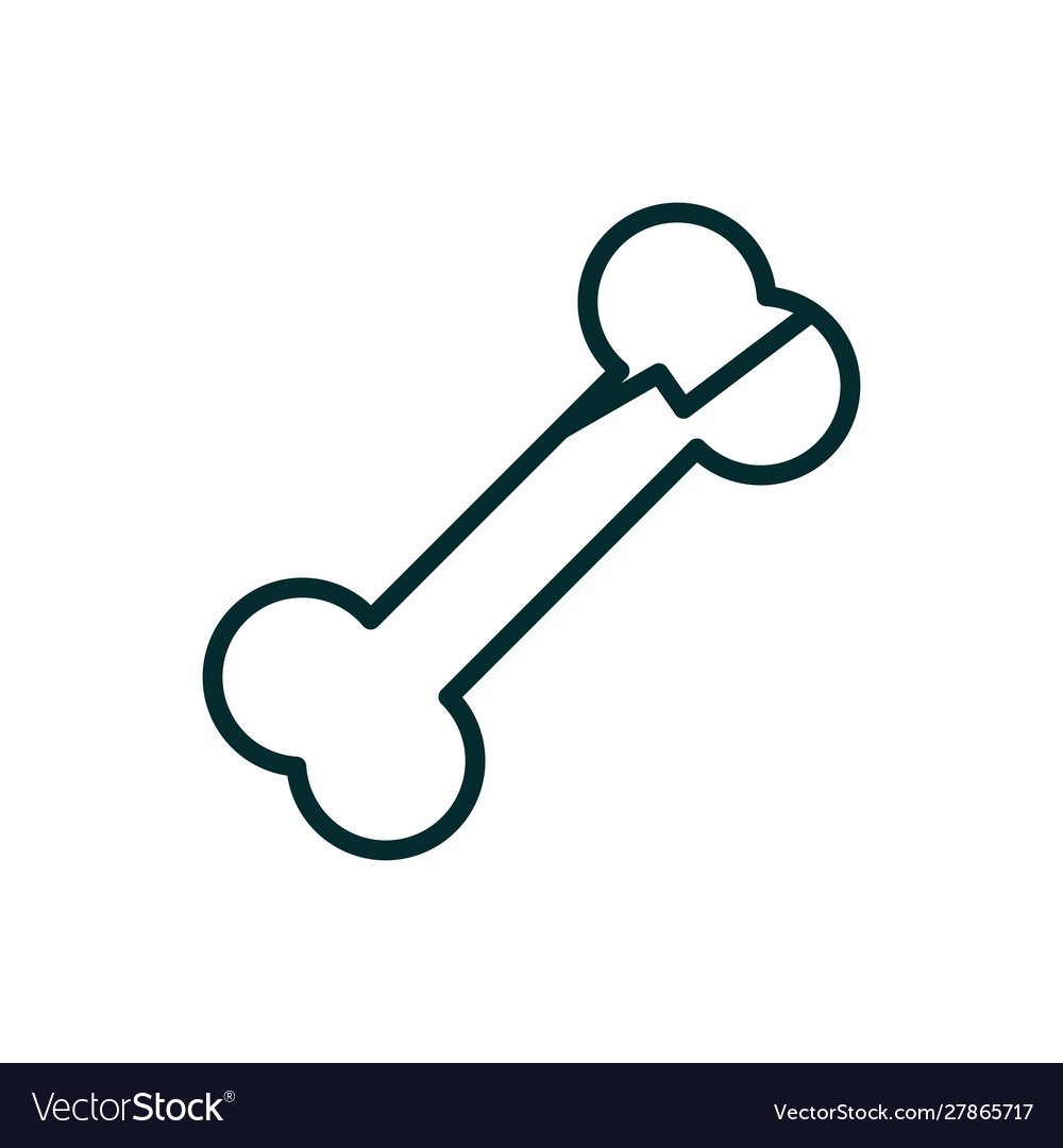 Bone X Ray Fracture Equipment Medical Line Icon Vector Image