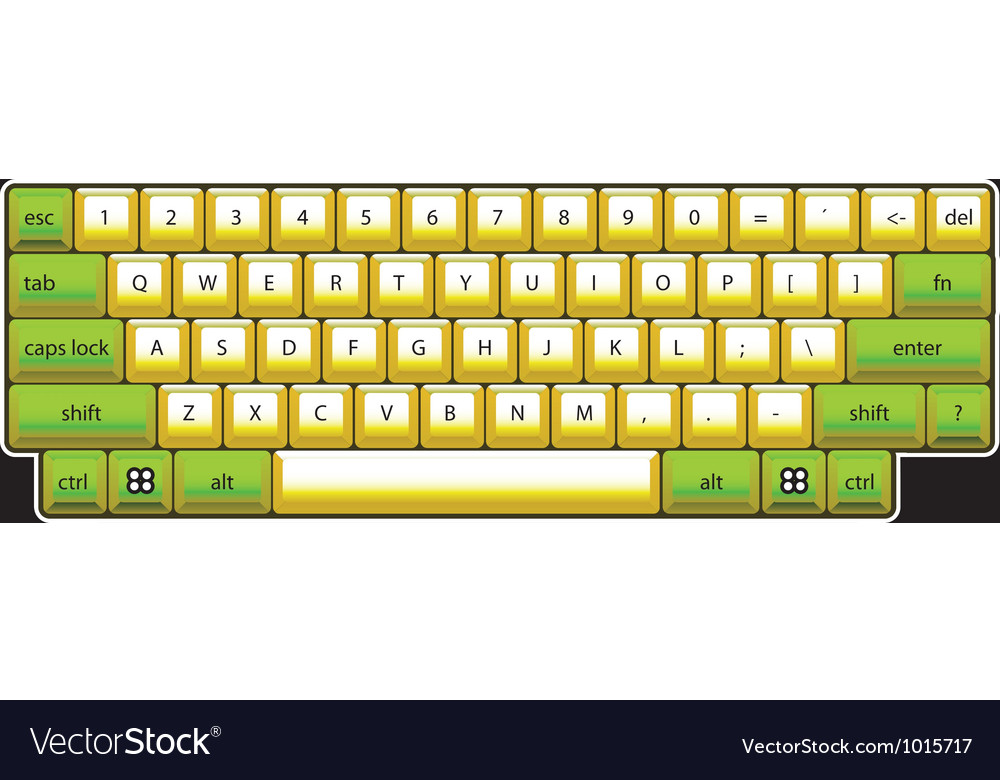 Computer keyboard Royalty Free Vector Image - VectorStock