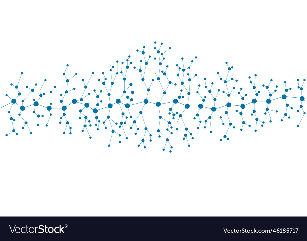 Dna blue molecule abstract design