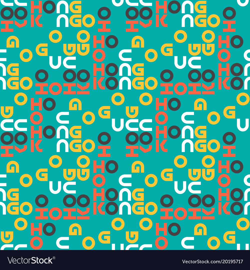Hong kong pattern seamless design