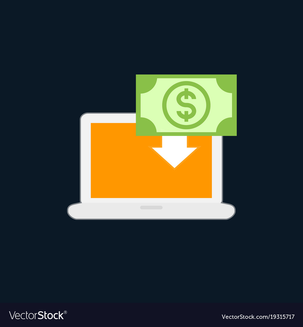 Internet banking icon flat style