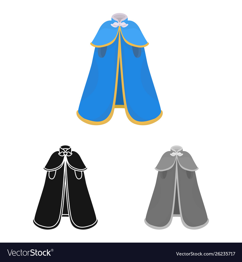 Isolated object cape and nobleman symbol set
