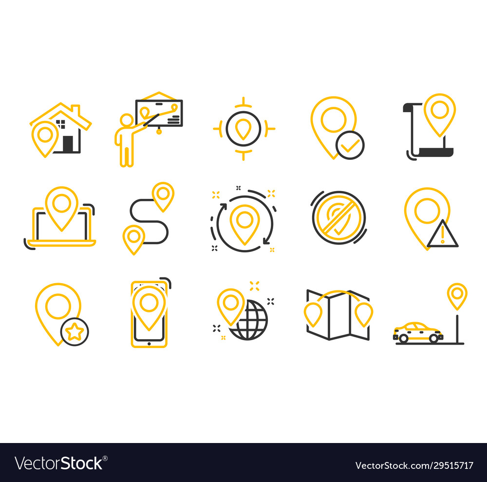 Navigation icons set