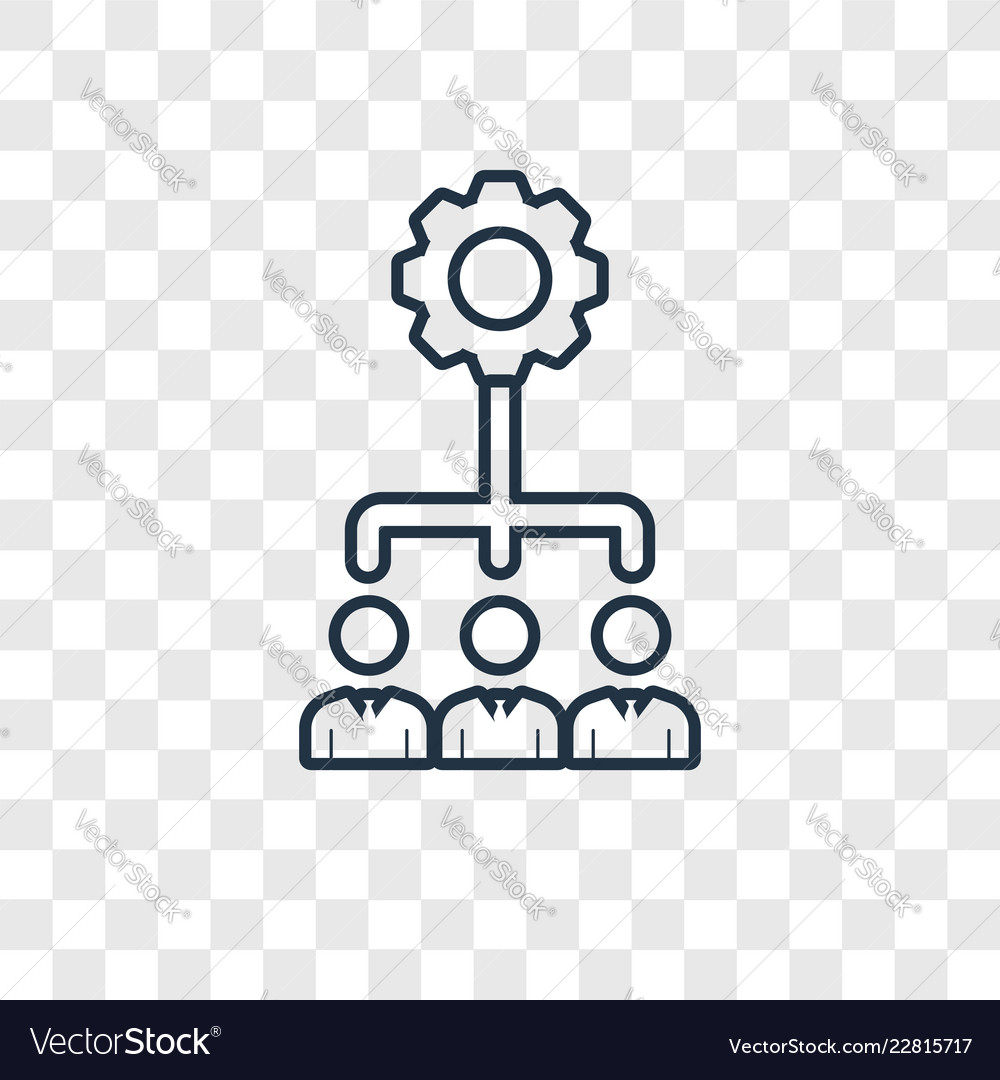 Networking concept linear icon isolated Vector Image Networking concept linear icon isolated