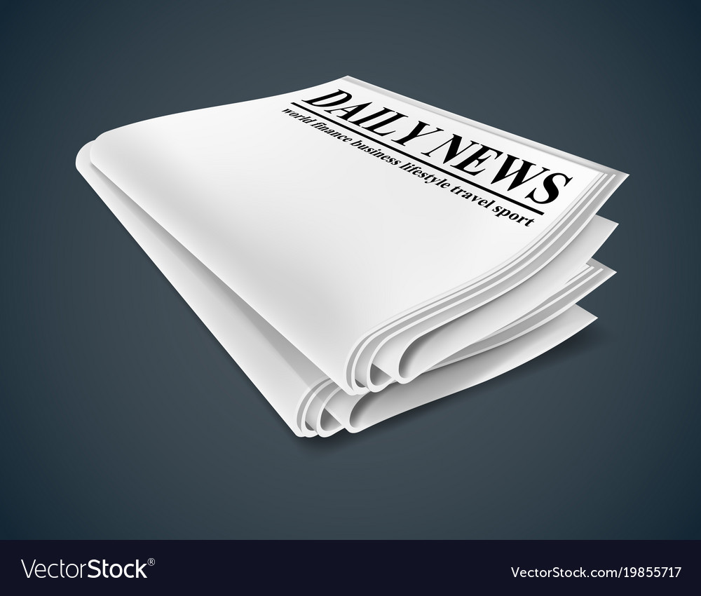 Newspaper isolated