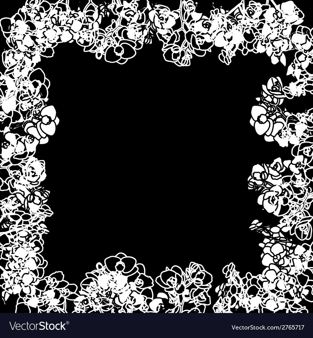 Orchids stencil frame