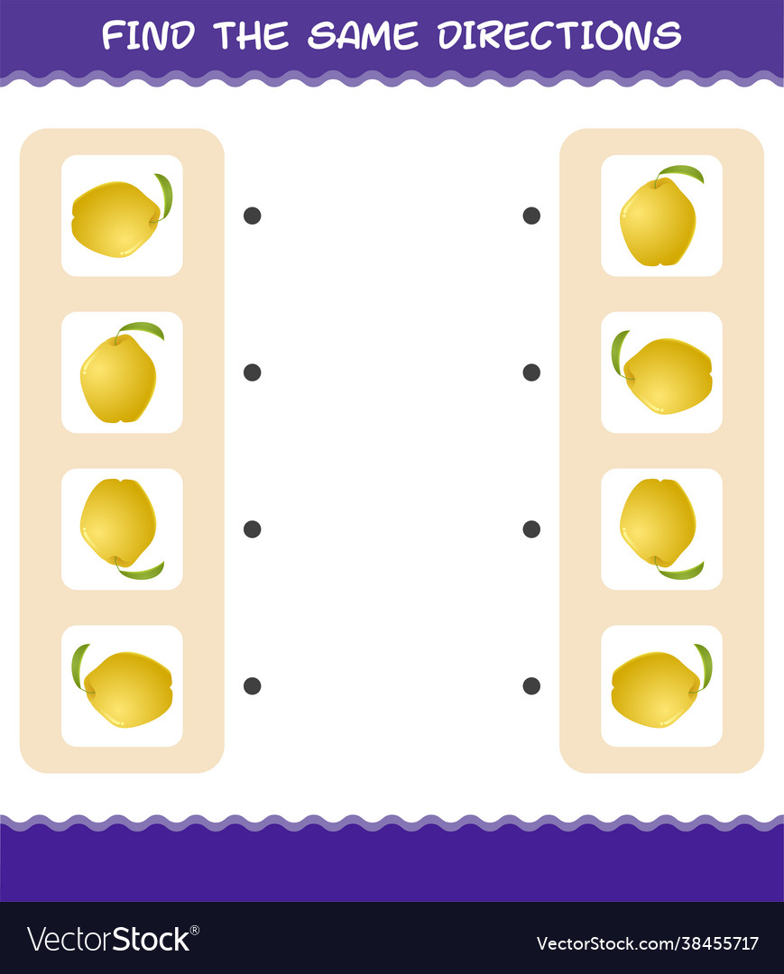 Quince Matching Game - Direction Recognition