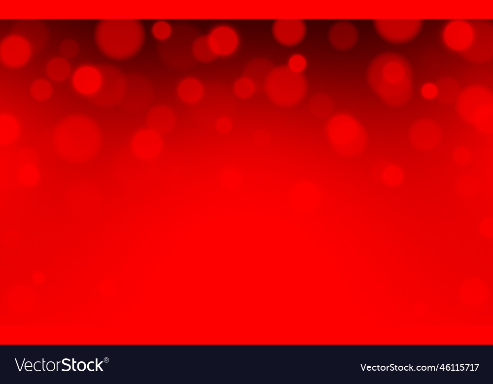 Red color bokeh soft light abstract background Vector Image Red color bokeh soft light abstract background