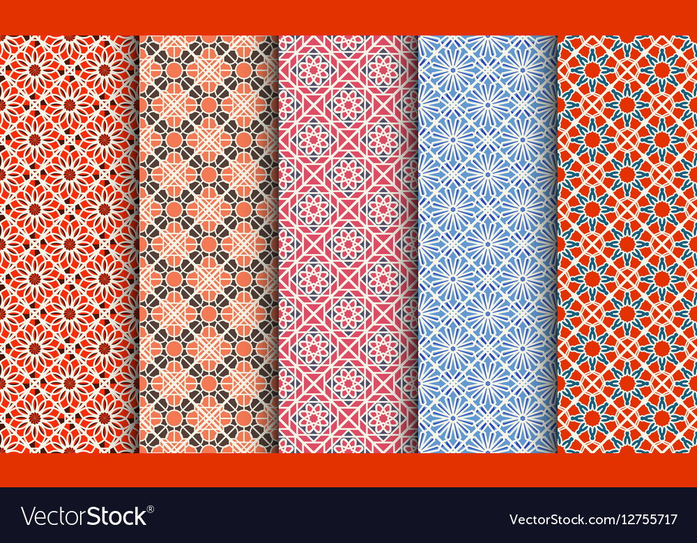 Set of geometric patterns