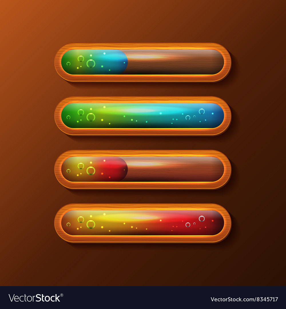 Progress set. Exp bar progress bar game. progress bar interface.