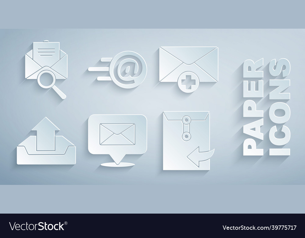 Set speech bubble with envelope received message vector image Set speech bubble with envelope received message