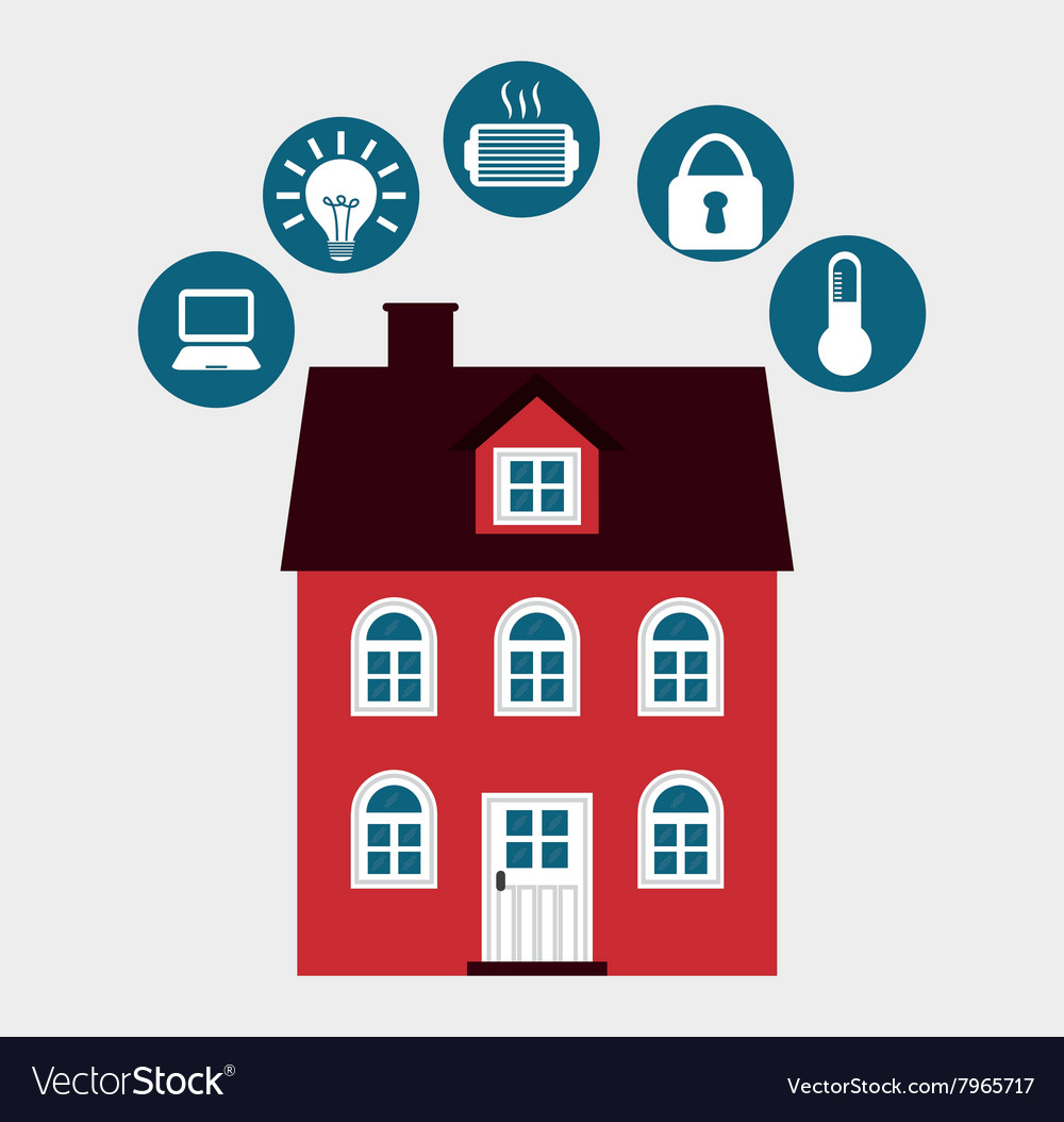 Smart house icon design