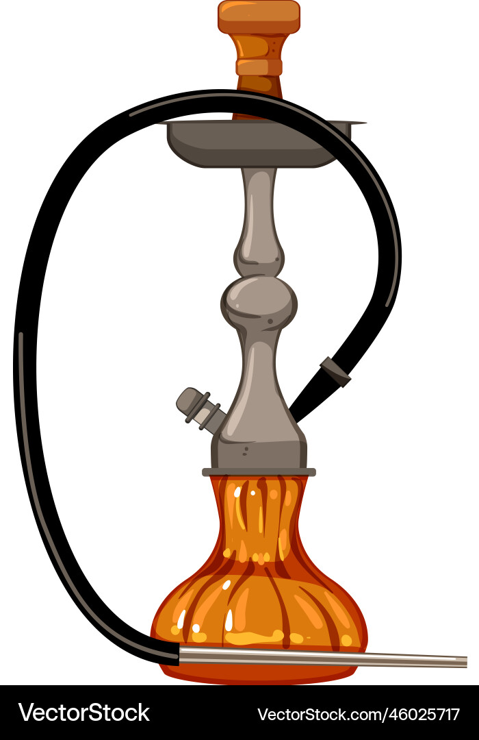 Water hookah shisha cartoon Royalty Free Vector Image