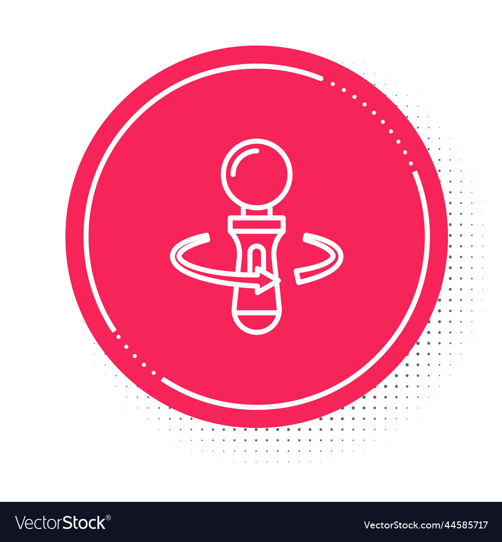 White line vr controller game icon isolated