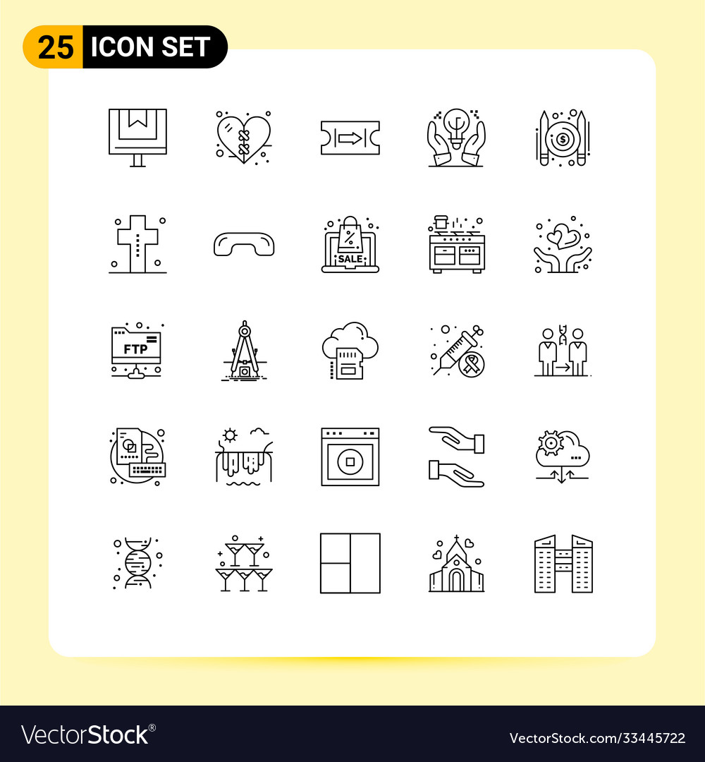 25 universal lines set for web and mobile