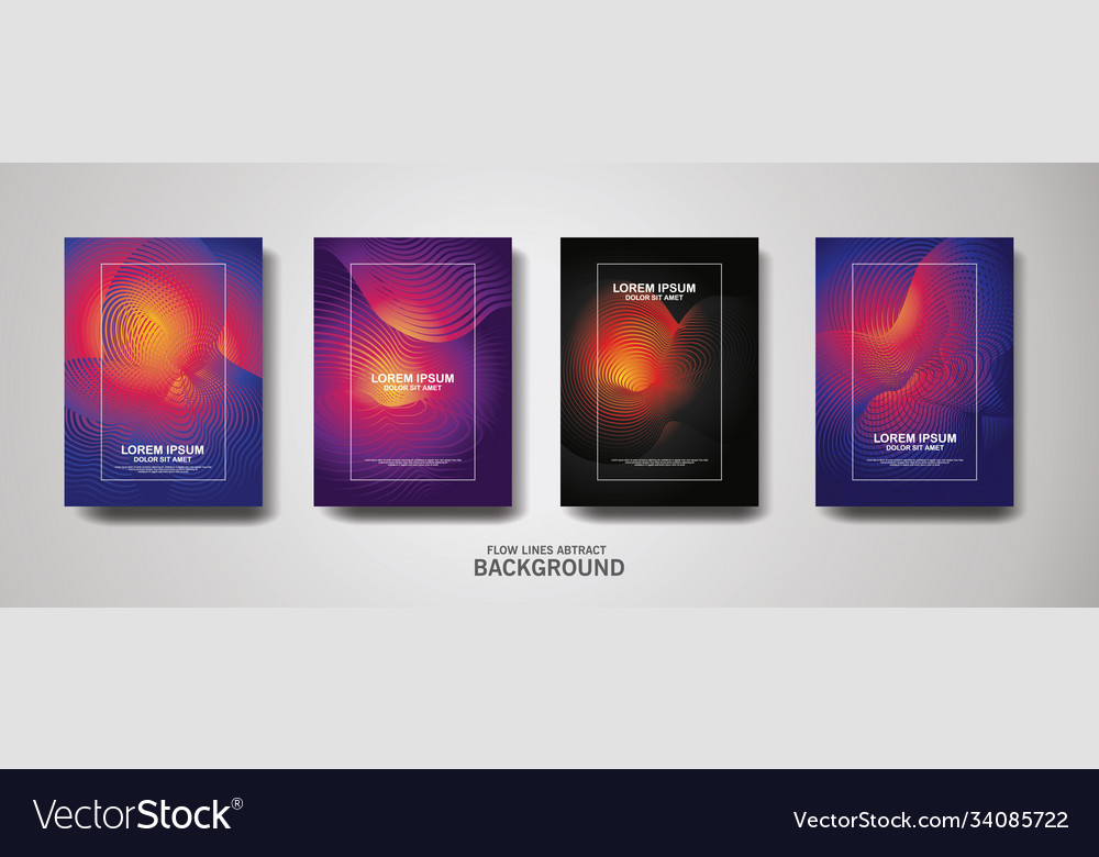 Abstract flow lines pattern background Royalty Free Vector