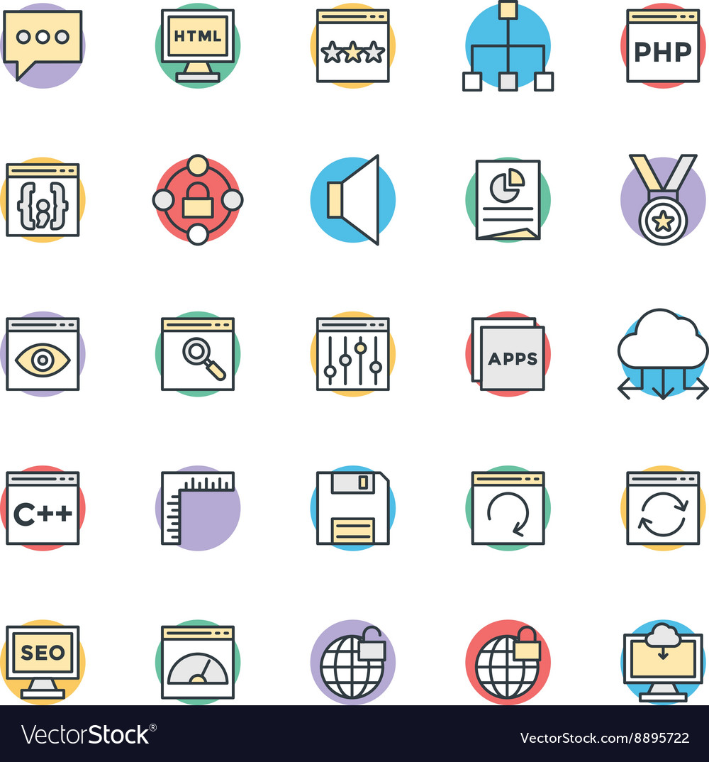 Design and development cool icons 3