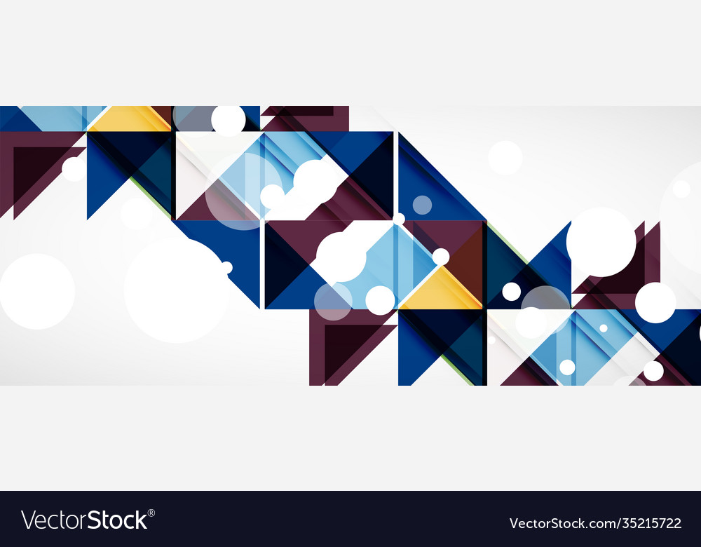 Geometric abstract background techno color Vector Image Geometric abstract background techno color