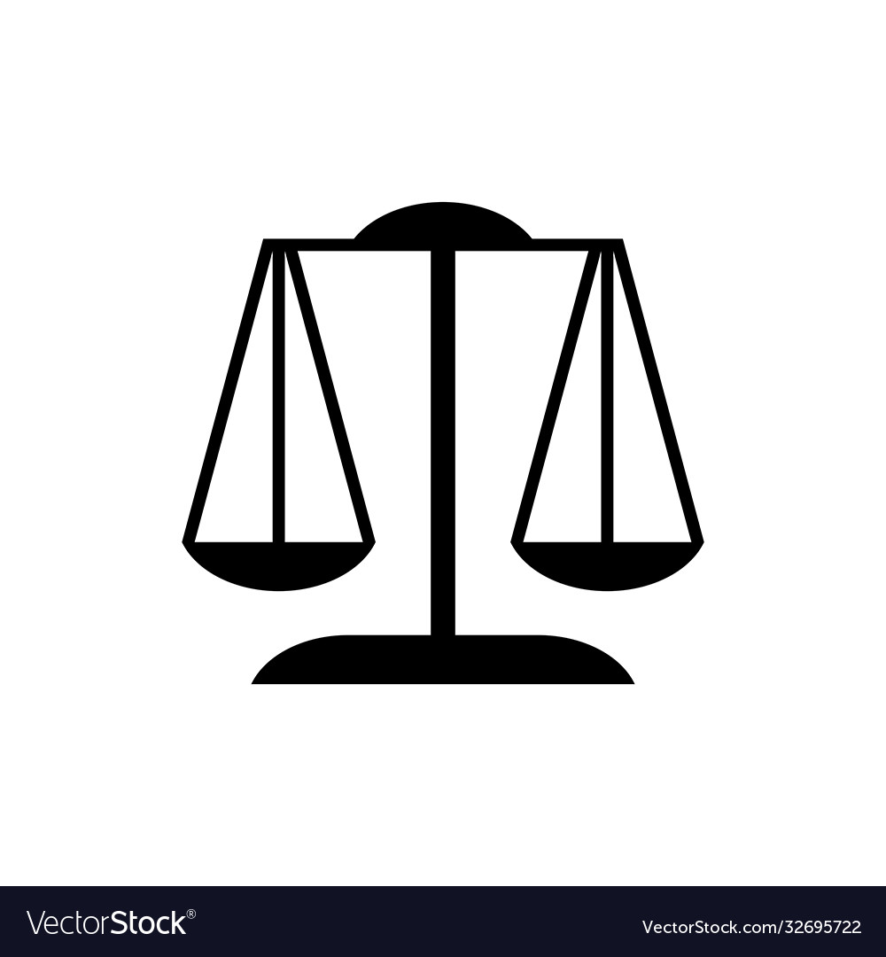 Justice law logo Royalty Free Vector Image - VectorStock