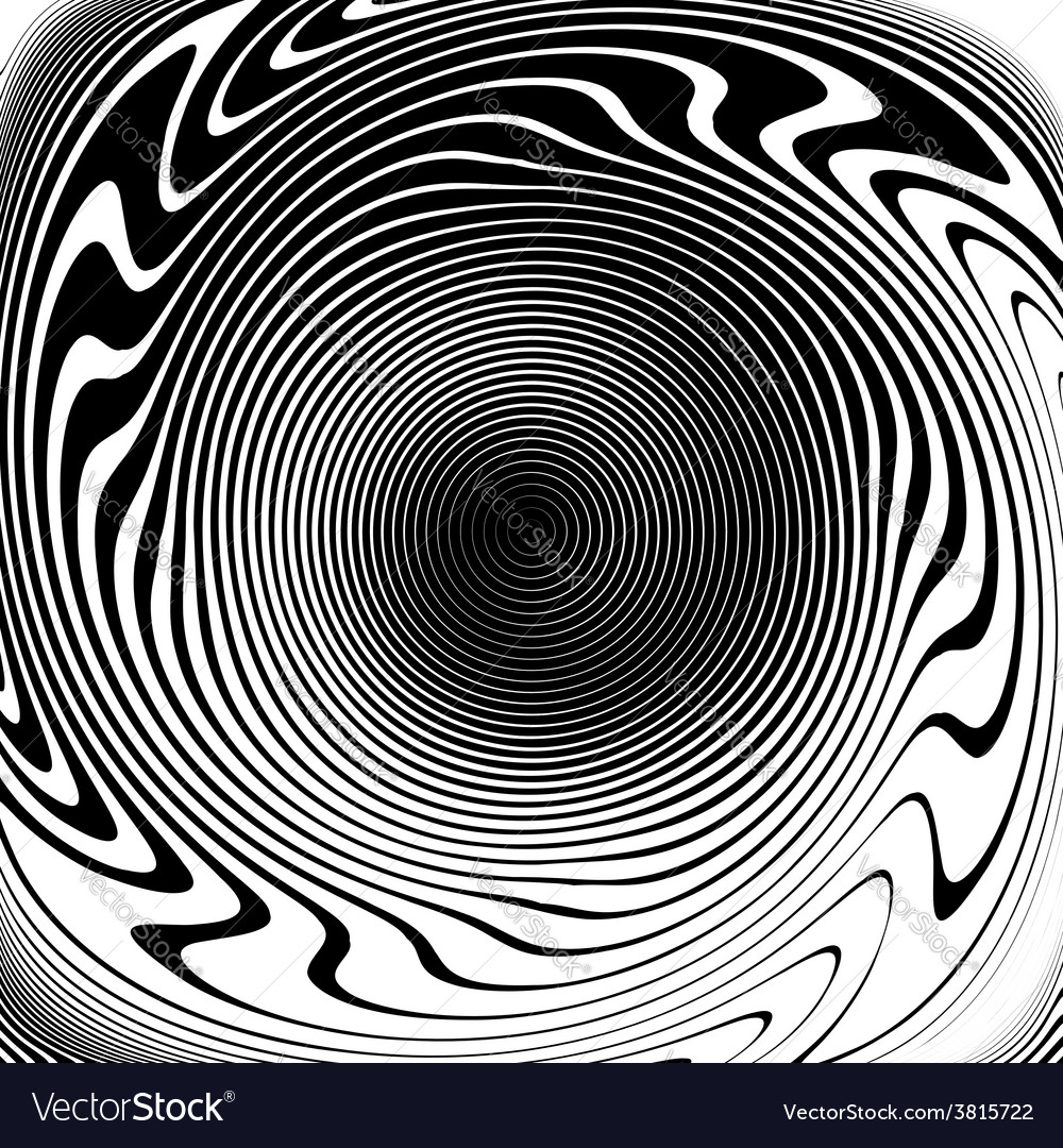 Monochrome Vortex Abstract Spiral