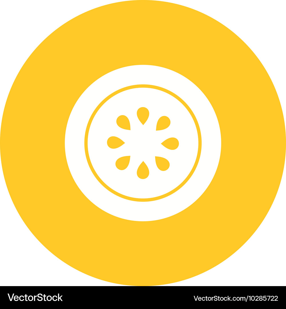 Orange slice Royalty Free Vector Image - VectorStock
