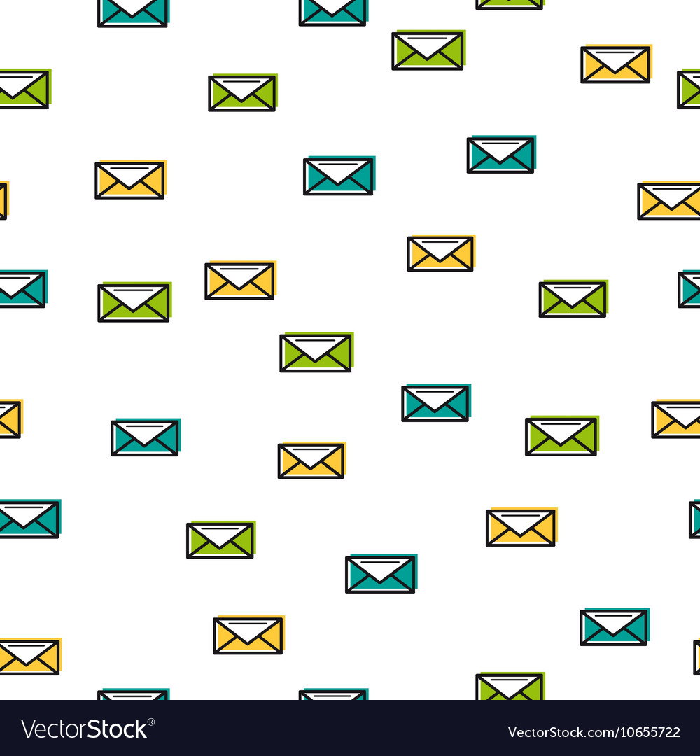 Seamless pattern with line envelopes