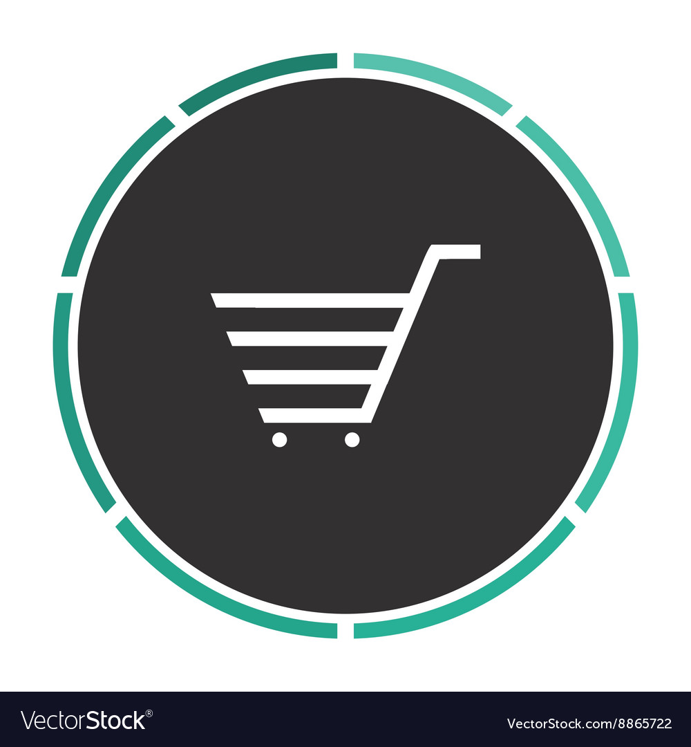 Shopping cart computer symbol