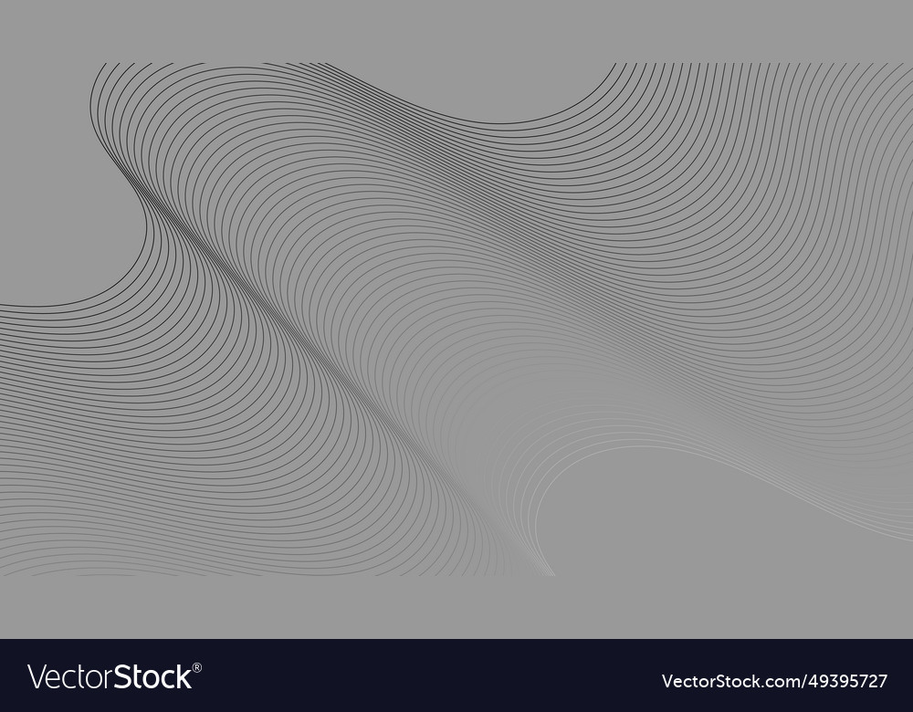 Abstract black pattern of lines on gray background Vector Image Abstract black pattern of lines on gray background